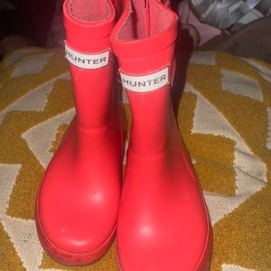 Hunter rain boots hot pink